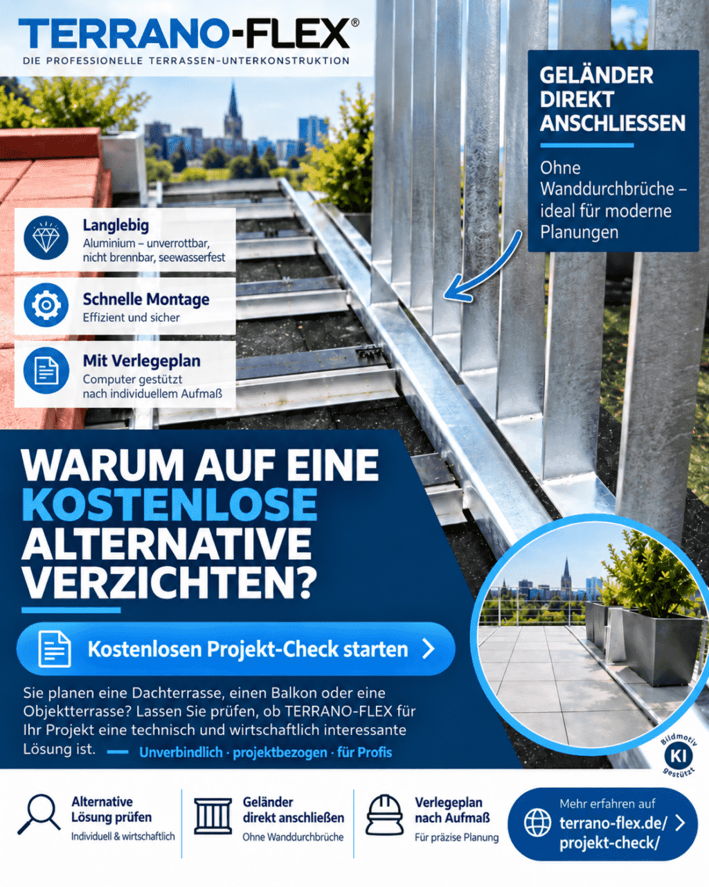 TERRANO-FLEX Projekt-Check für Dachterrassen